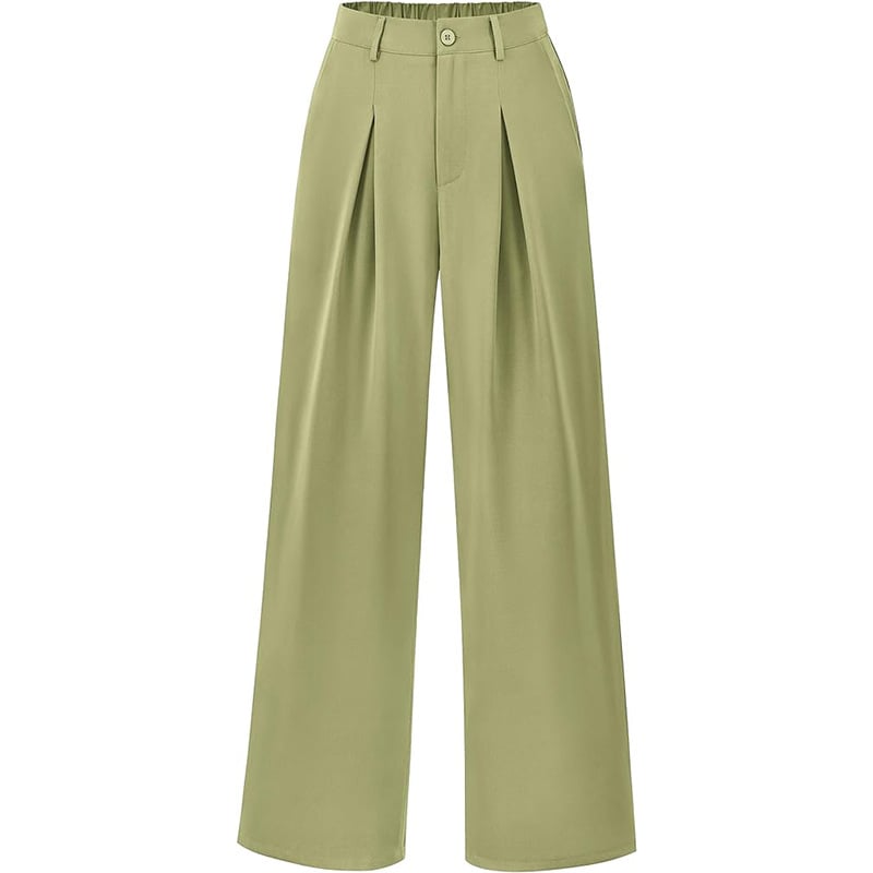 Damen Hochtaillierte Hose mit weitem Bein. Perfekt für elegante Sommer-Outfits.