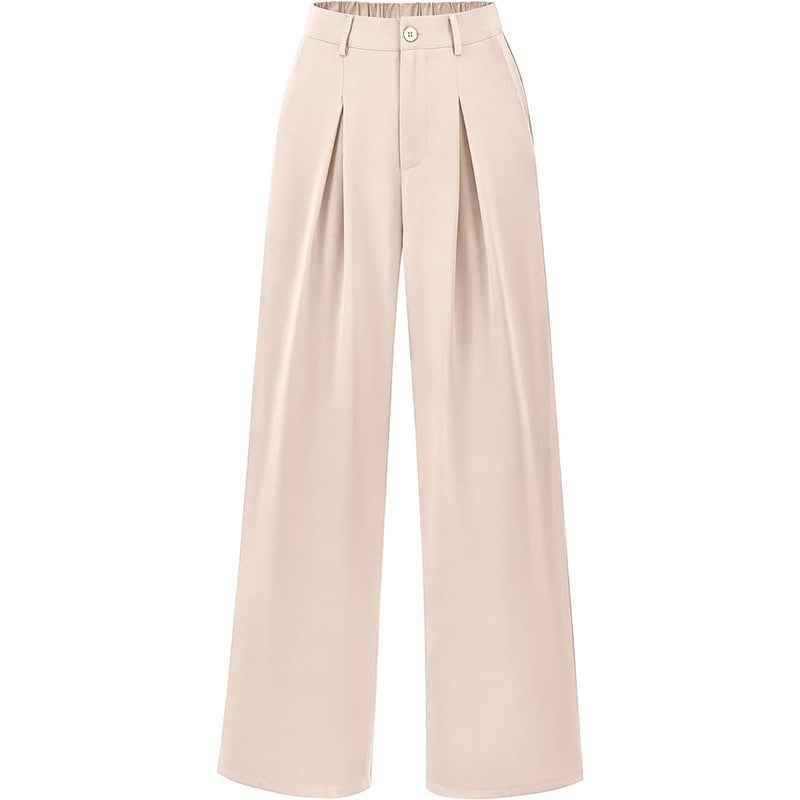 Stilvolle Hochtaillierte Damenhose. Weites Bein für einen eleganten Look.