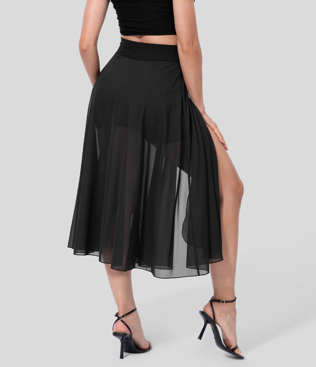 Fließender Damen-Frühlingsrock, hochtailliert, vielseitig und ideal für Freizeitlooks.