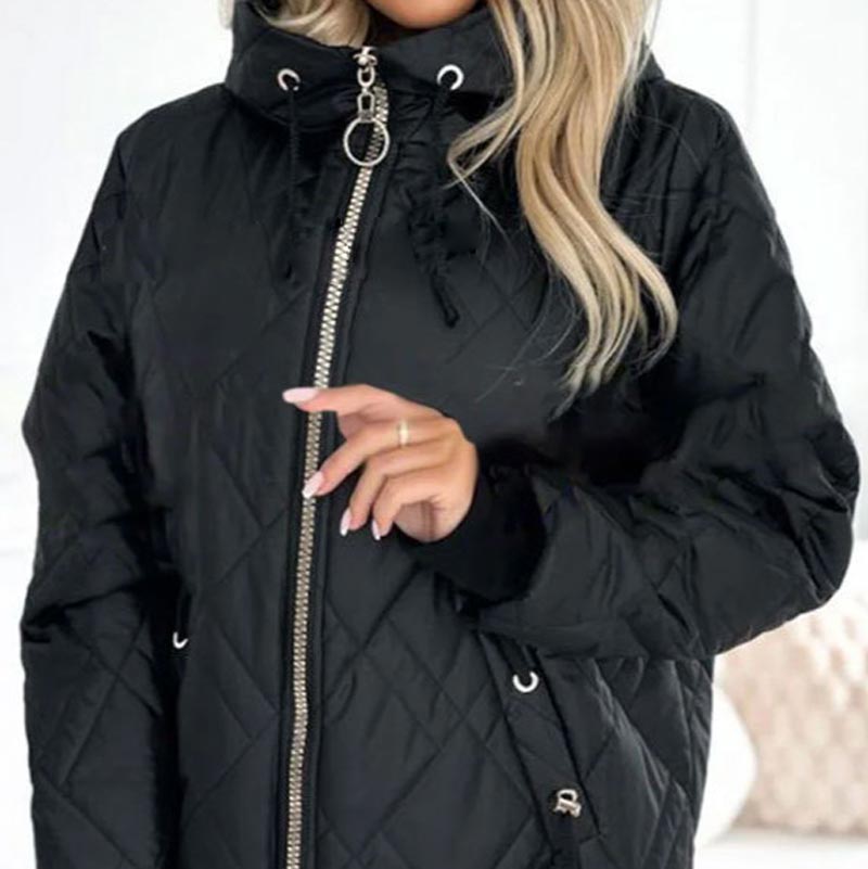 Warme Damen Herbstjacke im modernen Design. Optimaler Schutz gegen Kälte an kühlen Herbsttagen.