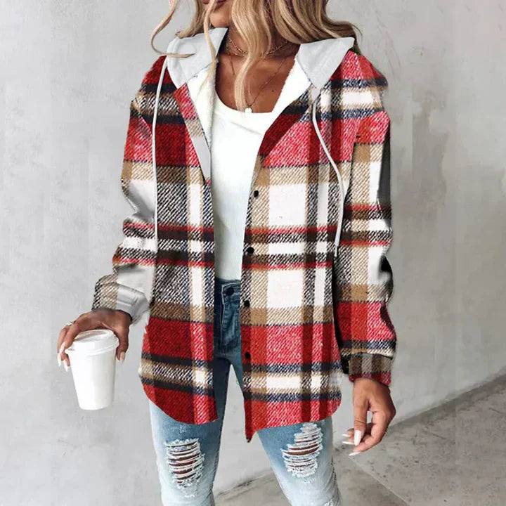 Elegante Damen Herbstjacke, warm und stilvoll, perfekt für Übergangstage.