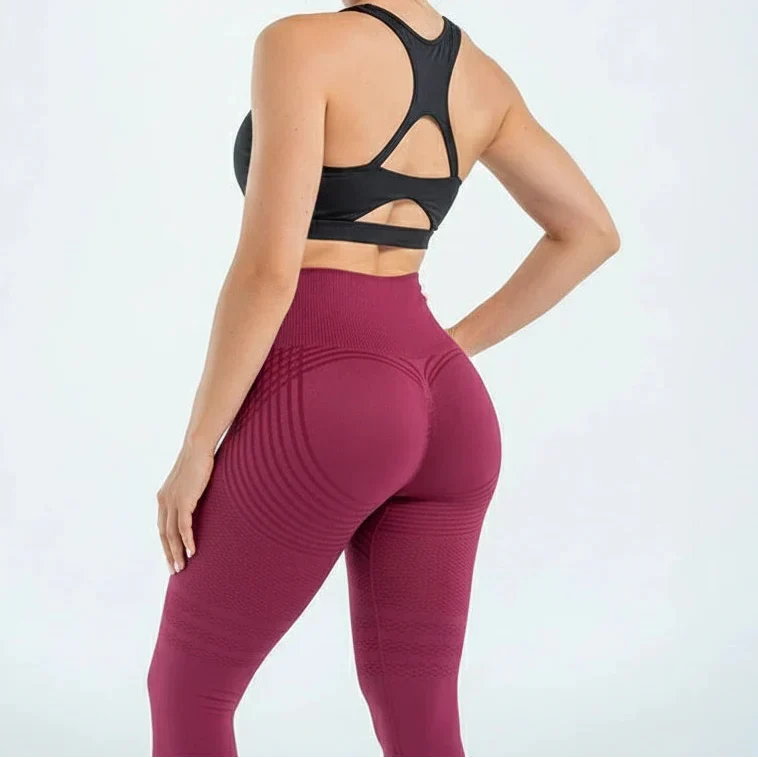 Super bequeme High Waist Damen Kompressions-Leggings, atmungsaktiv, schnelltrocknend & stützend.