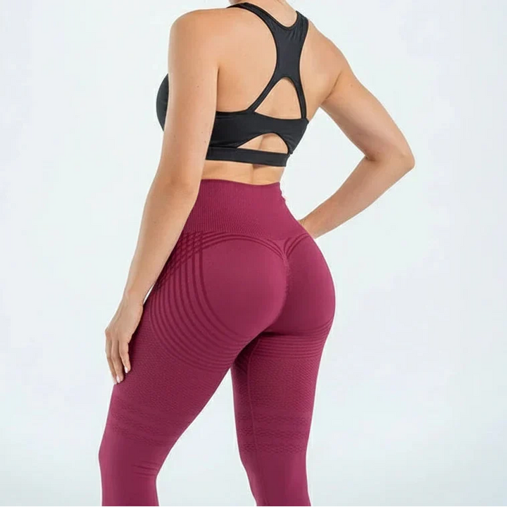 Super bequeme High Waist Damen Kompressions-Leggings, atmungsaktiv, schnelltrocknend & stützend.