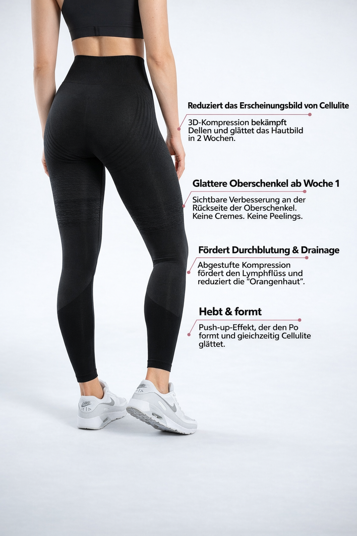 Figurformende Damen Kompressions-Leggings, atmungsaktiv & schnelltrocknend, für intensive Workouts.