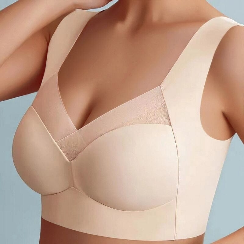 Flexibler Damen Alltag BH, nahtlos, bügellos, mit leichtem Push-up Effekt.