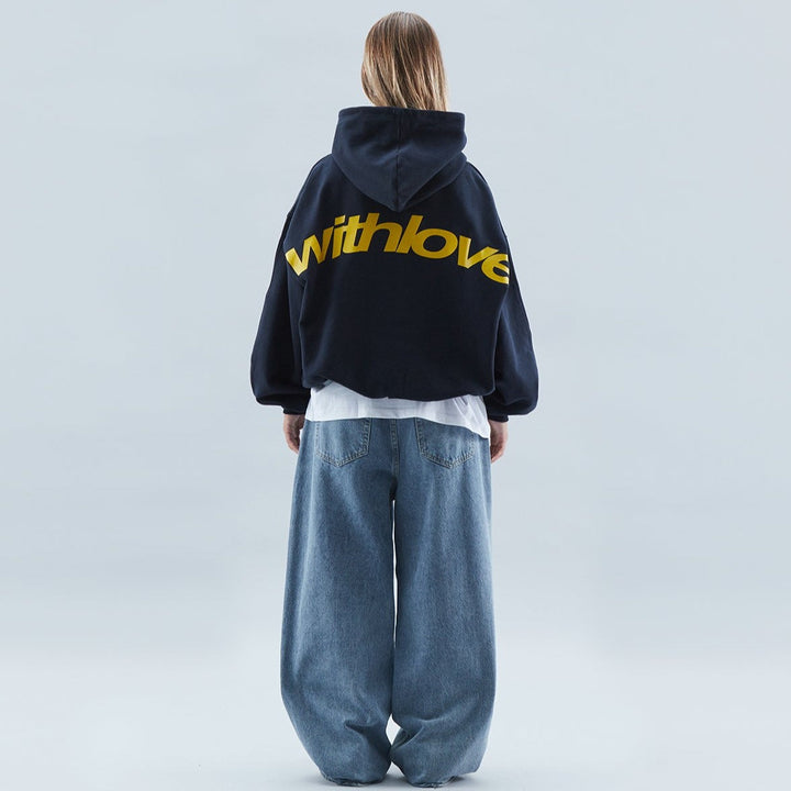 Damen Oversize Hoodie mit modernem Print, bequemer Kapuzenpullover für lässigen Streetstyle und Freizeit.