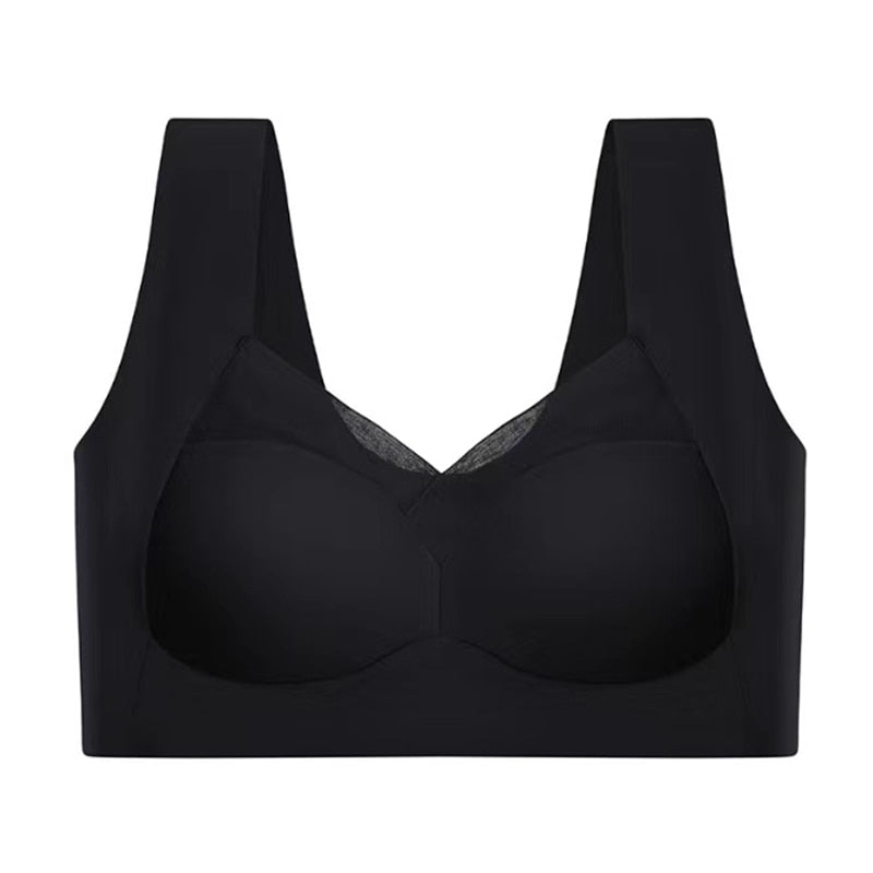 Diskret unter Kleidung: Nahtloser Damen Push-Up BH, bietet unsichtbaren Halt & stützt optimal.