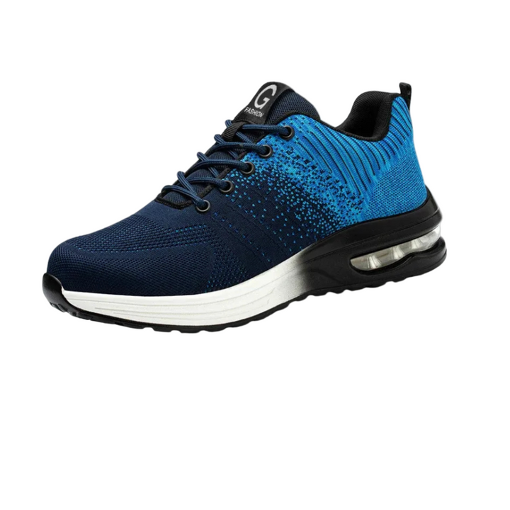 Robuste Damen Schutzschuhe mit Stahlkappe, rutschfest und bequemer Passform für Industrieschutzkleidung.