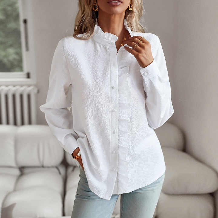 Komfortable Streifenbluse Sophia für Damen. Vielseitiges Oberteil für Frühling, Sommer & Herbst.