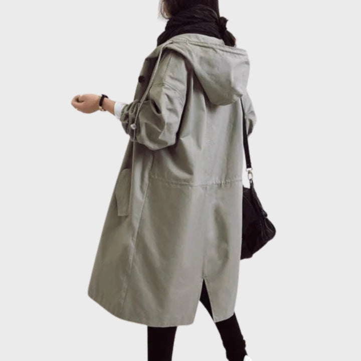 Stilvolle, leichte Damen-Regenjacke, perfekt als Übergangsjacke für Business und Freizeit.