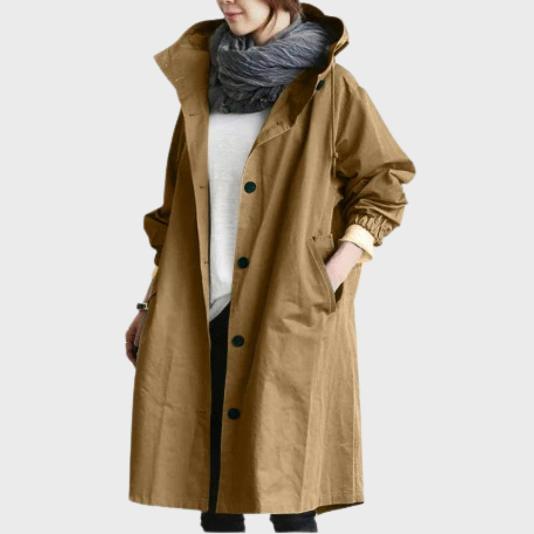 Stilvolle Freizeitjacke für Damen, wasserdicht und atmungsaktiv, perfekt für Herbstspaziergänge.