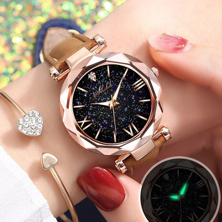 Rosa Damen-Quarzuhr, elegantes und modisches Geschenk für Frauen. Zeitloses Accessoire.