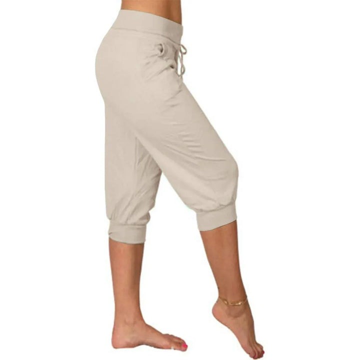 Weiche Damen Caprihose für entspannten Stil, perfekte Jogger für Zuhause, Sommer & Frühling, sehr bequem.