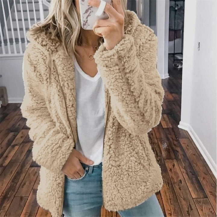 Dein perfekter Damen Winterbegleiter: Kapuzen-Cardigan, kuschelig weich & wärmend.