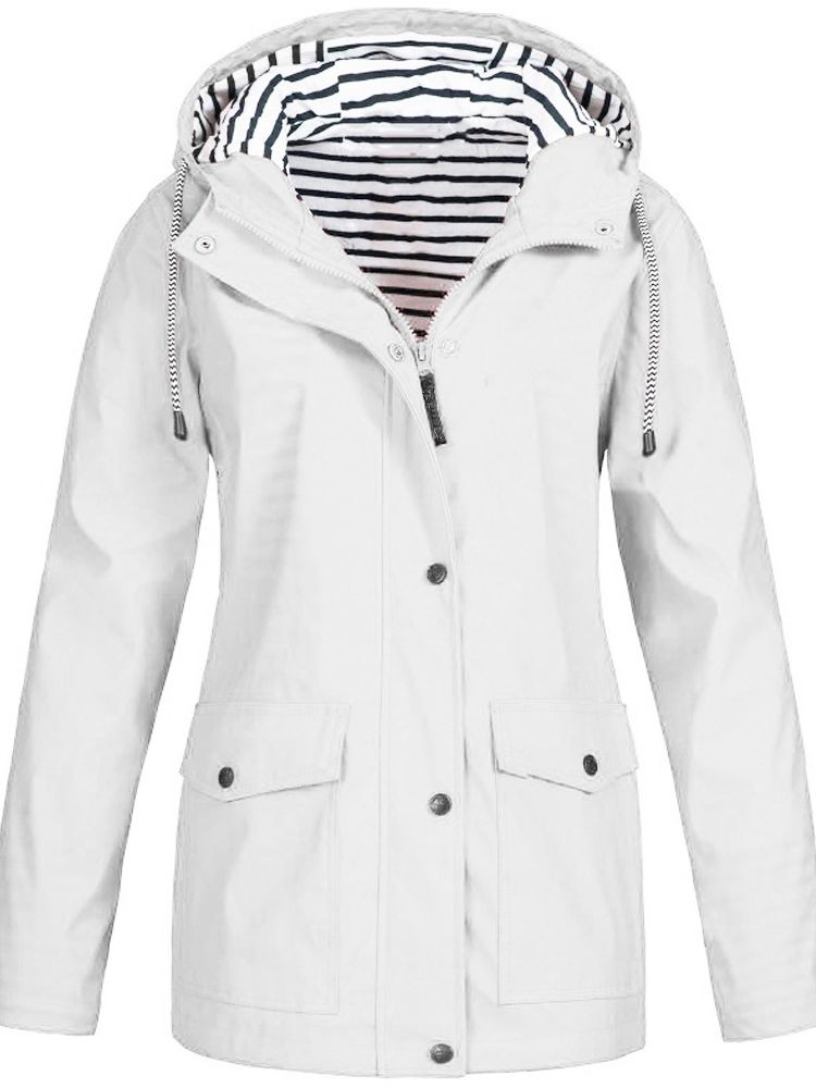 Schicker Damen Übergangs-Trenchcoat, winddicht & wasserdicht, in Beige. Stilvolle Herbstjacke.