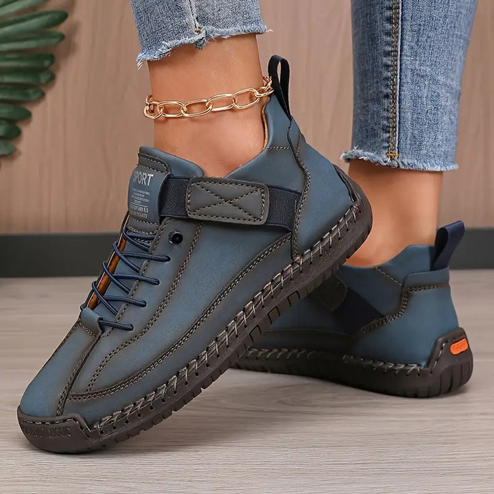 Rosa Komfort-Sneakers für Damen, mit guter Fußgewölbestütze & leichter Konstruktion für maximalen Tragekomfort.