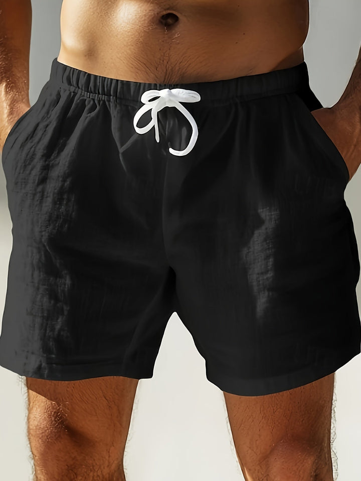 Sportliche Herren Strandhose, kurz & schnelltrocknend, perfekt für Freizeit & Pool.