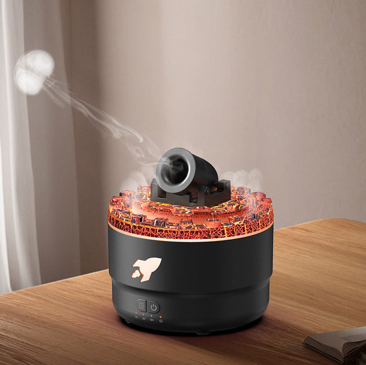 Aroma Diffuser mit Flammen-Effekt, Luftbefeuchter & Nachtlicht. Entspannendes Raumklima & wohnliches Ambiente.