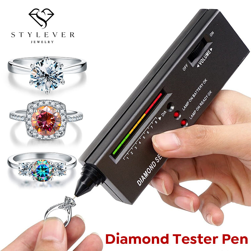 Professioneller Diamant-Detektor für Juweliere. Präzisionswerkzeug zur Echtheitsprüfung von Schmuck und Edelsteinen.
