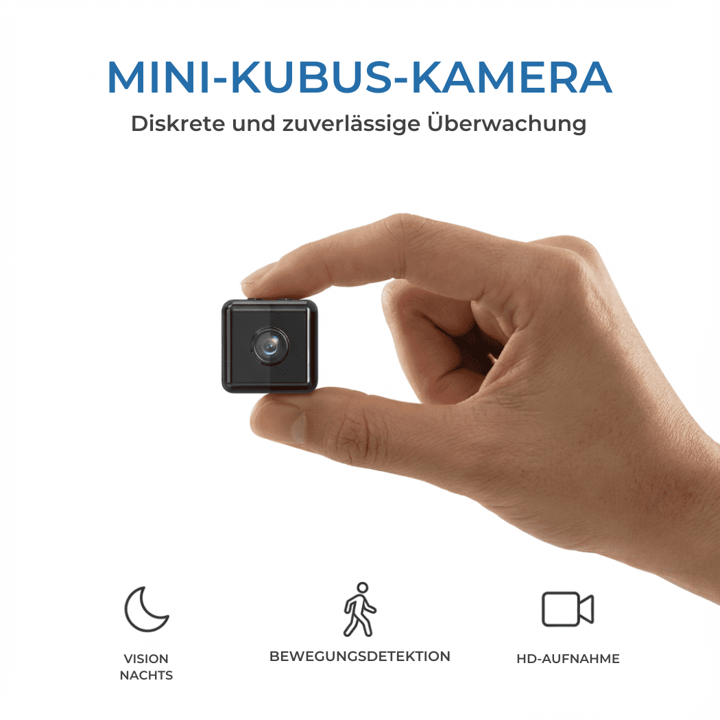 Unsichtbare WLAN-Sicherheitskamera mit Full HD 1080P Auflösung für diskrete Raumüberwachung.