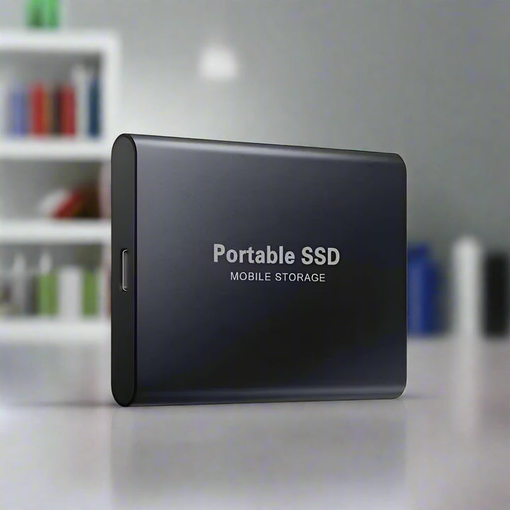 SpeedFast Externe SSD mit vielseitigem USB-C Anschluss, ideal für schnellen tragbaren Speicher.