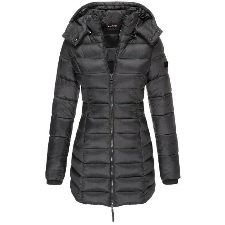 Hochwertige Damen Winter Pufferjacke, wasserabweisend, warm gefüttert, perfekte Oberbekleidung.