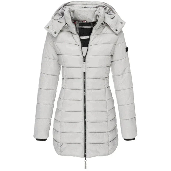 Damen Winter Pufferjacke, warm & stylisch, wasserabweisend, ideal für kalte Tage.