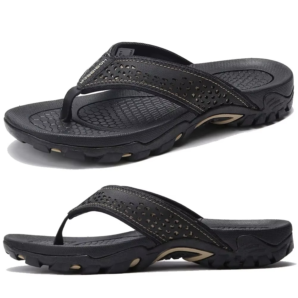 Sportlich-elegante Herren Sandalen, mit Fußgewölbestütze und orthopädischem Design.