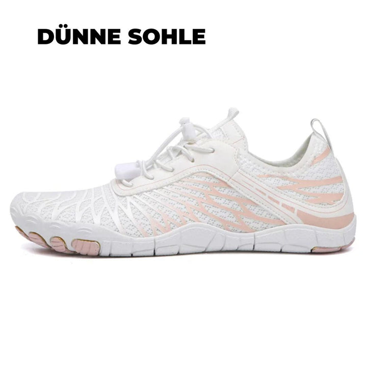 Leichte VitalStride Barfußschuhe für Damen & Herren, unterstützen natürliche Fußhaltung & Gesundheit.
