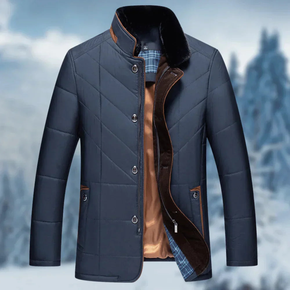 Stilvolle, warme Herren Winterjacke (Pufferjacke) für kalte Tage, bequem und modisch.