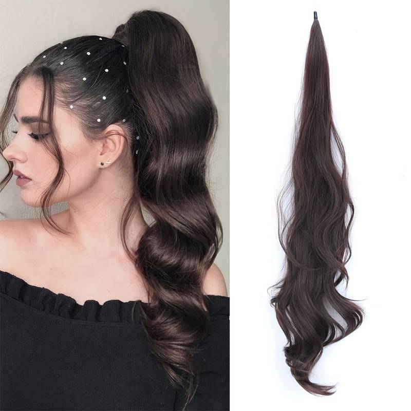 Damen Haarschmuck: Wrap-Around Pferdeschwanz. Perfekt für Sommerfrisuren & Volumen.
