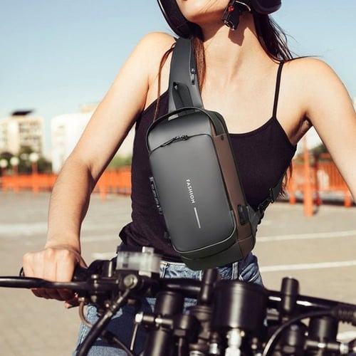 Sichere Anti-Diebstahl Umhängetasche Nina für Damen, perfekt für Reisen und urbanen Alltag.