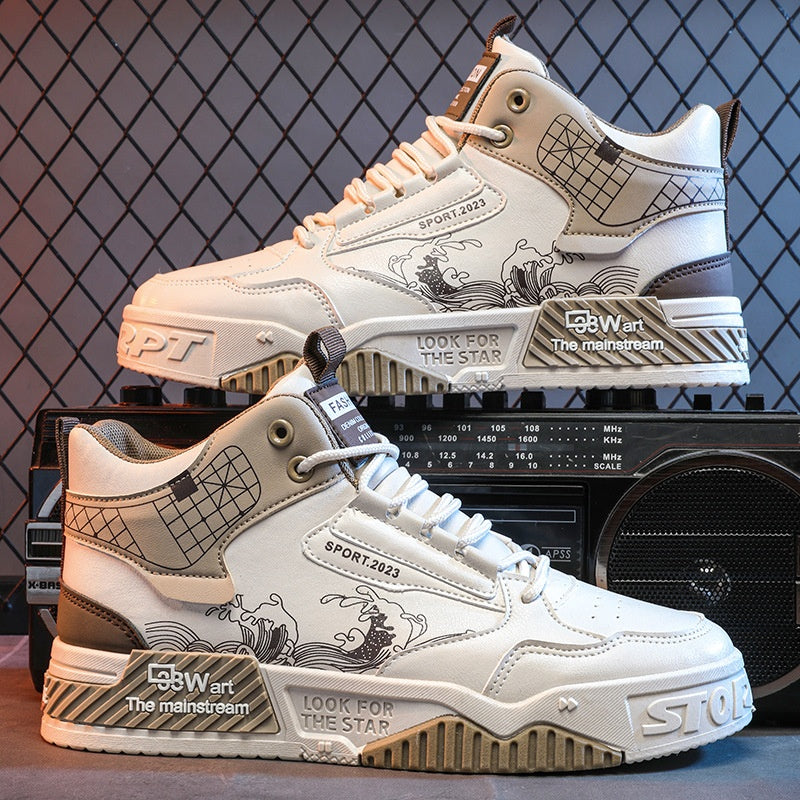 Stylische Unisex High-Top Sportschuhe, perfekt als Alltagsschuhe für Herbst, bequem und vielseitig kombinierbar.