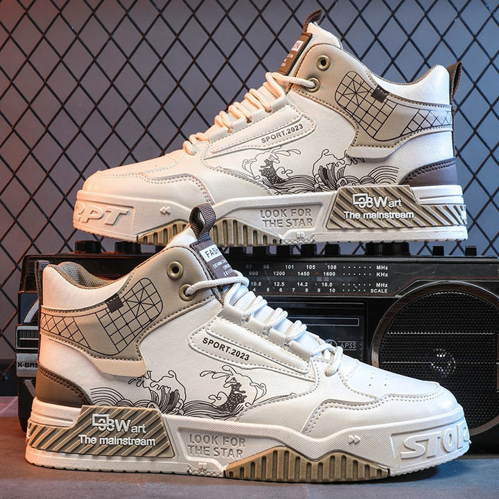 Stylische Unisex High-Top Sportschuhe, perfekt als Alltagsschuhe für Herbst, bequem und vielseitig kombinierbar.