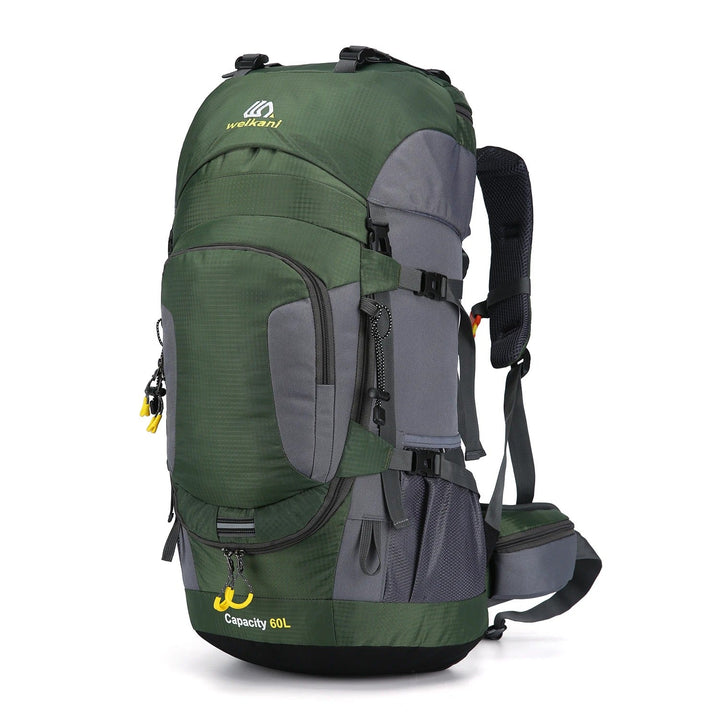 Unisex 60L wasserdichter Outdoor-Rucksack für Wandern, Trekking & Abenteuer. Ideal für jedes Wetter.