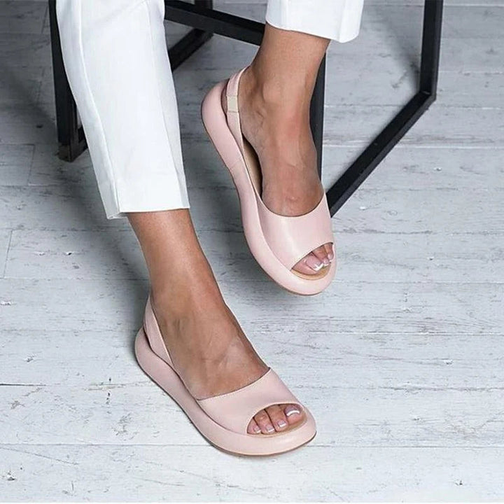 Bequeme orthopädische Damen Komfort Sandalen Livana mit niedrigem Absatz, ideal für Sommer & Freizeit.