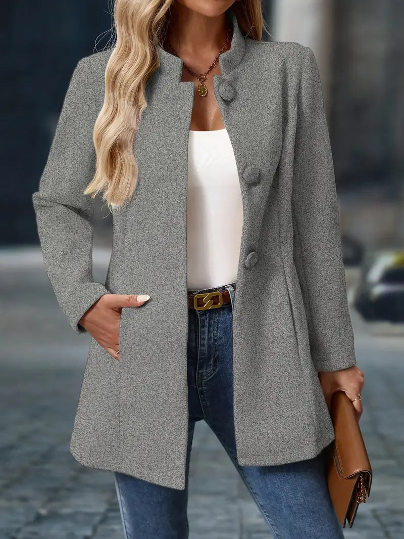 Vielseitige Oberbekleidung: Damen Jacke, die Eleganz und Alltagsstil verbindet.