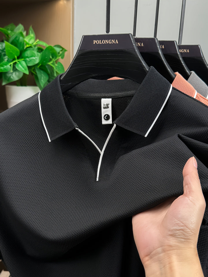 Klassisches Herren Polohemd Modern Fit, zeitlos elegant. Perfektes Oberteil für Business & Freizeitmode.