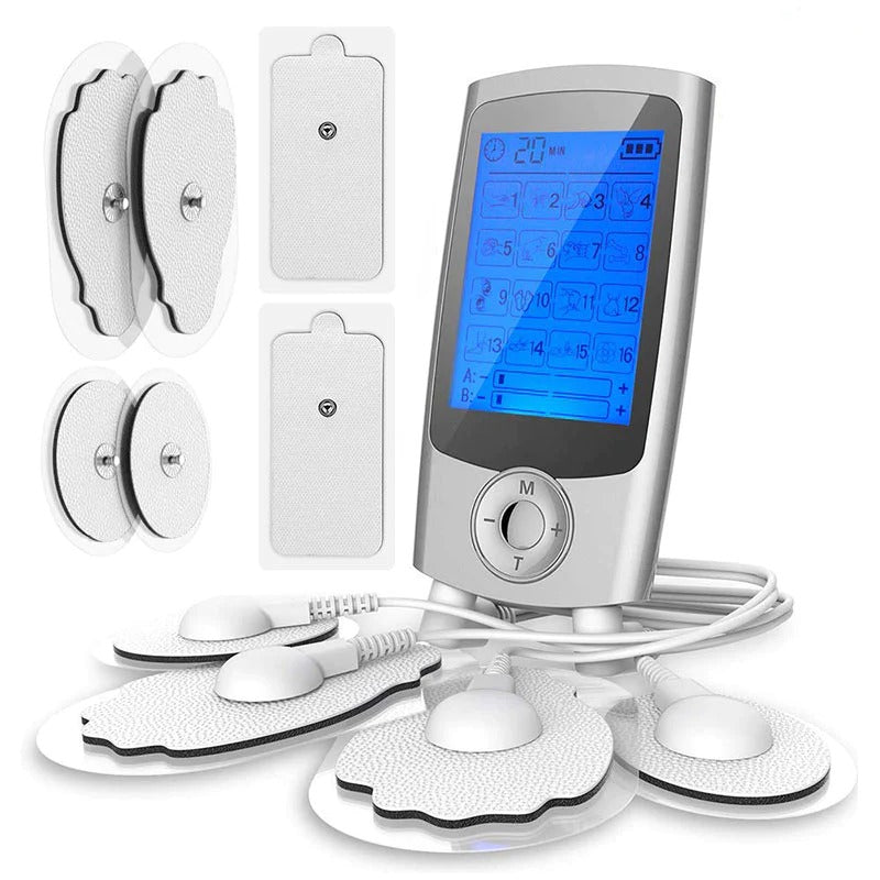 EMS TENS Gerät zur effektiven Schmerzlinderung. Elektronische Muskelstimulation & Nervenstimulation gegen Schmerzen.
