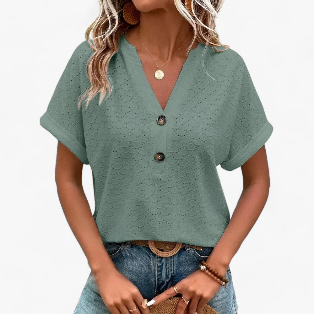 Modische Damen Musterbluse, vielseitig & komfortabel, perfekt für Alltag oder festliche Anlässe.