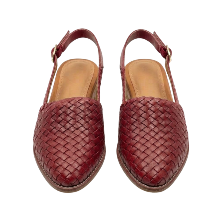 Elegante Damen Slingbacks, spitz & geflochten, perfekt für Alltag & Sommer. Komfortable Flachschuhe für stilvolle Frauen.