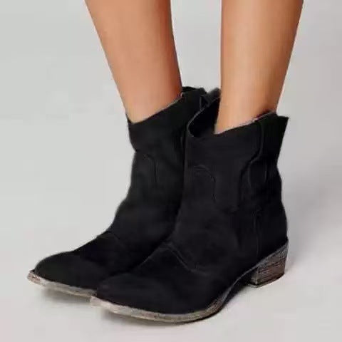 Vielseitige Damen Stiefeletten in Schwarz, perfekt für Büro und Freizeit. Elegant & komfortabel.