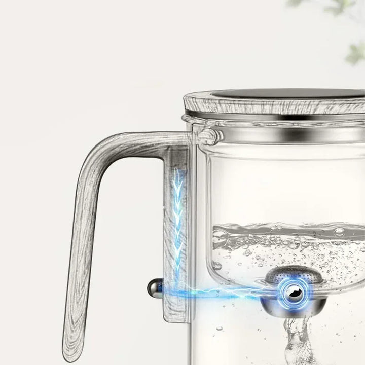 Glasteekanne TeaMagnet für perfekten Teegenuss: mit integriertem Filter, Magnetverschluss und einfacher Handhabung.