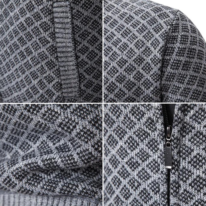 Zeitlose Herren Übergangsjacke in Anthrazit, warm und bequem. Perfekte Jacke für den Übergang zwischen den Jahreszeiten.