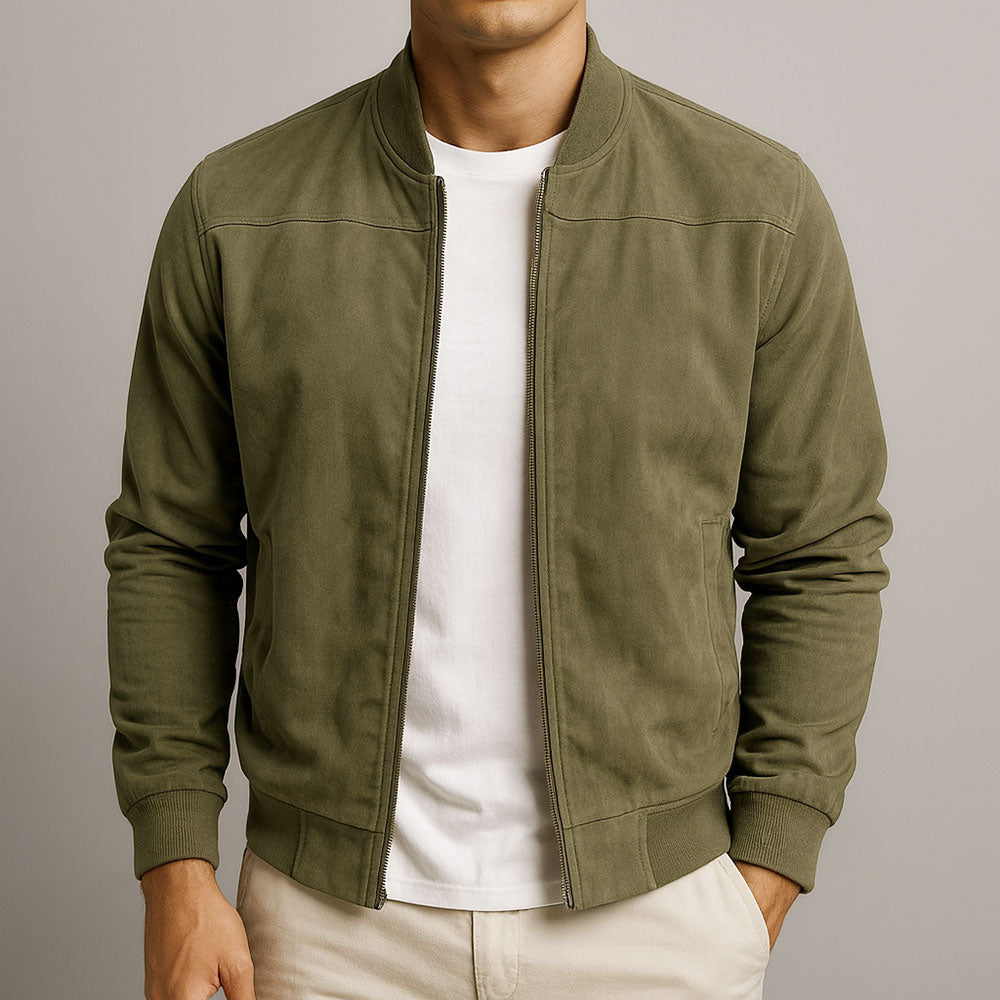 Elegante Herren Bomberjacke im Business Casual Look, ideal für Büro und formelle Anlässe, Regular Fit.