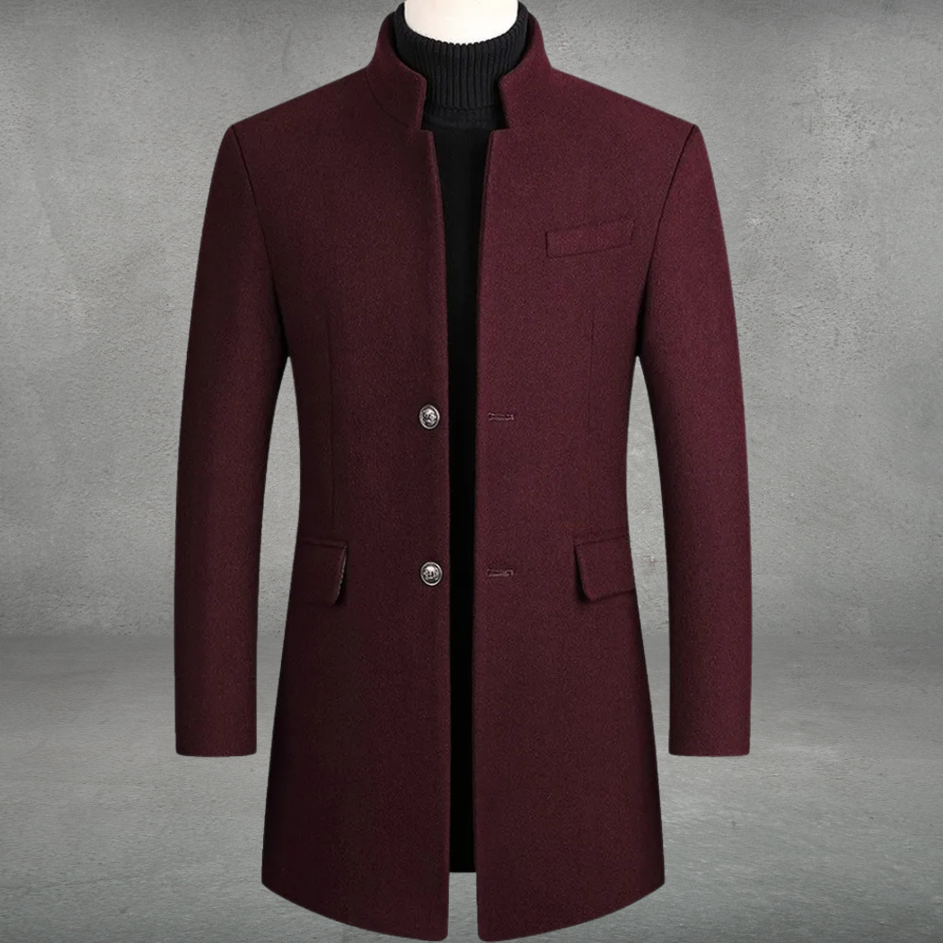 Stilvoller Herren Business-Mantel, geeignet als Wintermantel und für einen eleganten Freizeitlook.