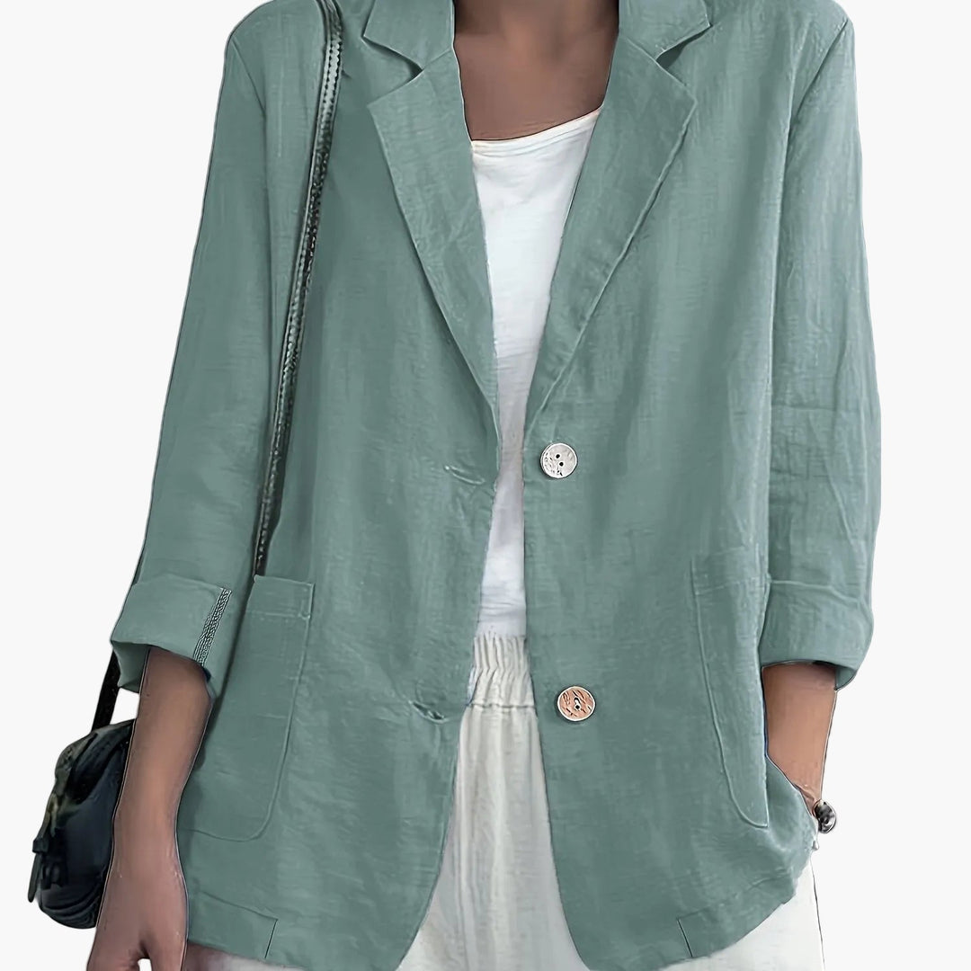 Komplettierender Damen Business Blazer, macht jedes Outfit elegant und bürotauglich.