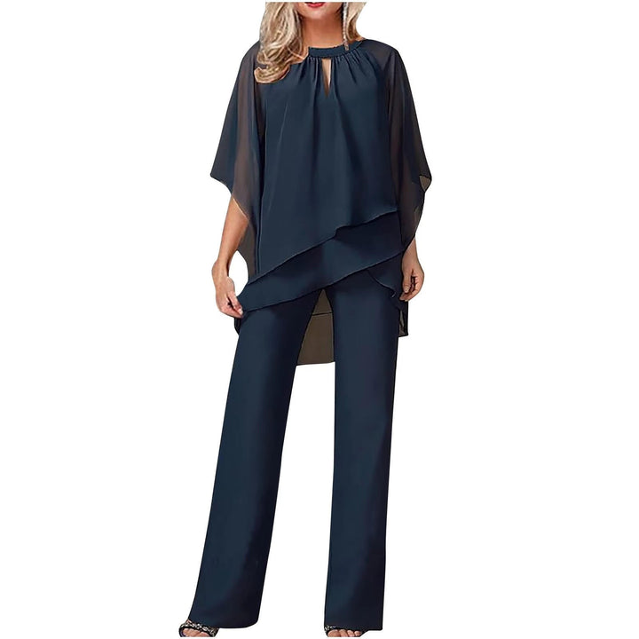 Eleganter Damen Hosenanzug für festliche Anlässe, Hochzeitsgast oder Abendmode. Stilvolles Party Outfit.