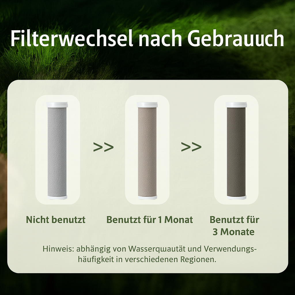Duschkopf 3-in-1 mit Wasserfilter zur Haut- & Haarpflege. Fördert Wellness & spart Wasser im modernen Badezimmer.