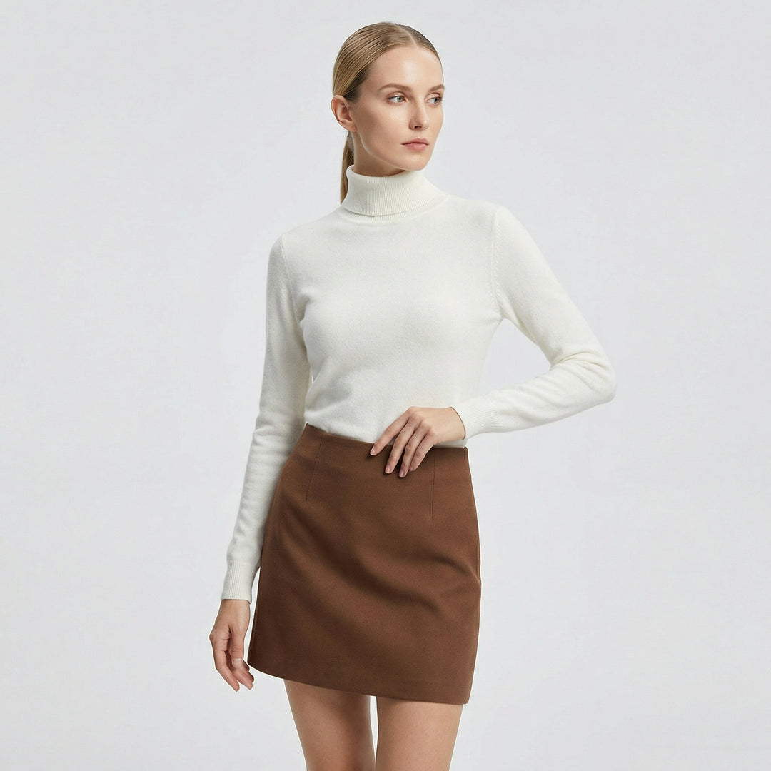 Damen Basic Rollkragenpullover, figurbetont & vielseitig, ein Must-have für kalte Tage.